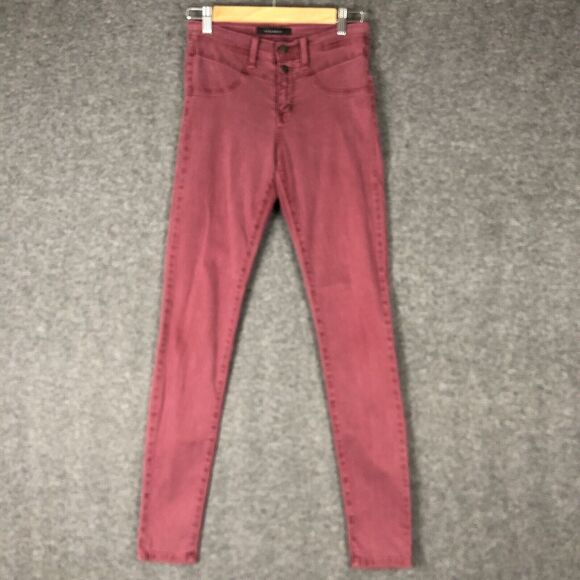 FLYING MONKEY Jeans Womens 26 Dusky Pink 27X31 Straight Stretch Skinny Juniors - Picture 1 of 13